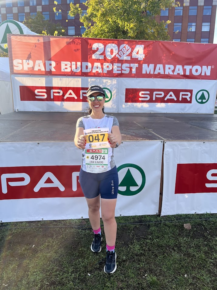 Lívia na Maratona de Budapeste 2024